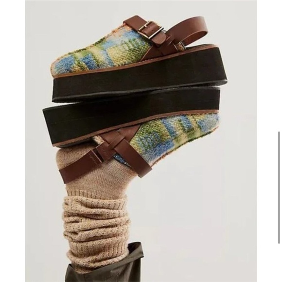 New ‼️ FREE PEOPLE Astrid Platform Mules. Size 8 - Picture 5 of 11
